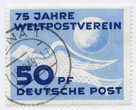DDR MiNr. 242 o 75 Jahre Weltpostverein