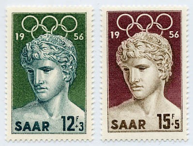 Saarland MiNr. 371/72 ** Olympische Sommerspiele