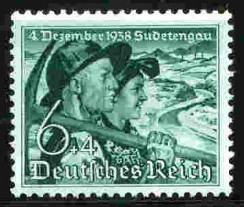 Dt. Reich MiNr. 684x ** Abstimmung im Sudetenland 1938