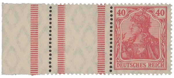 Dt. Reich ** Germania-Randstück, 40Pf
