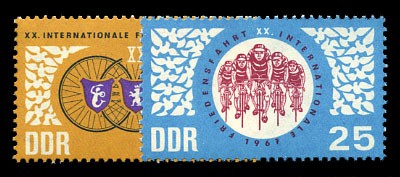 DDR MiNr. 1278/79 ** Radfernfahrt