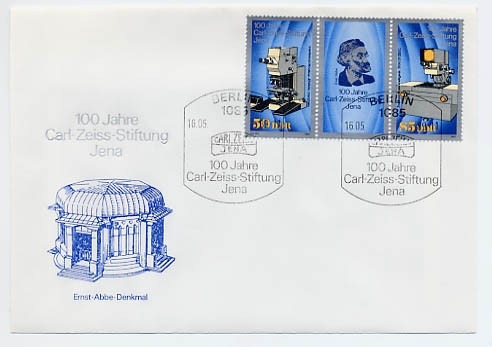DDR FDC MiNr. 3252/53 Zdr. Carl-Zeiss-Stiftung