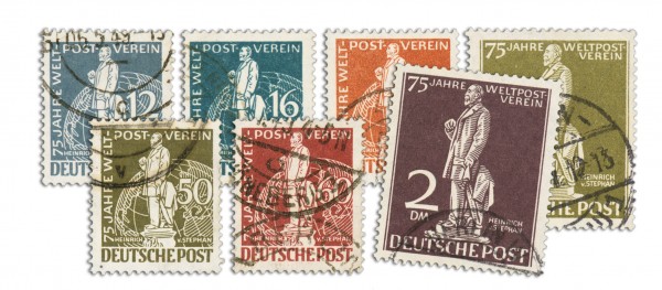 Berlin MiNr. 35/41 o 75 Jahre Weltpostverein (UPU)