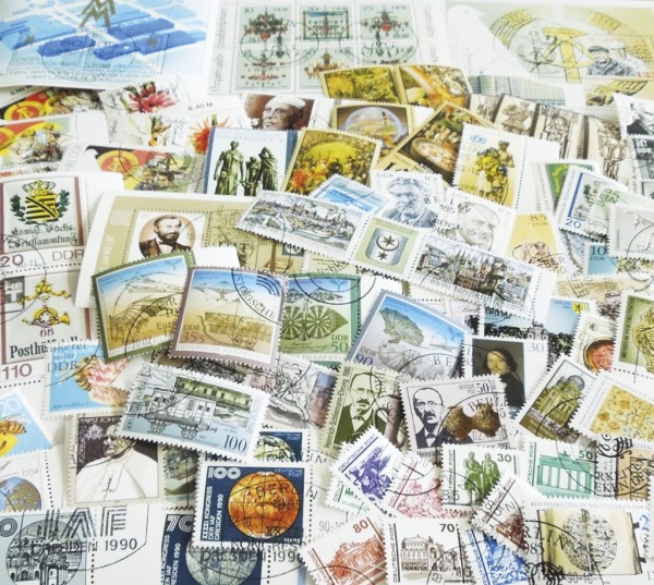 Die letzten 100 Briefmarken der DDR, gestempelt MiNr. 3265 bis 3365