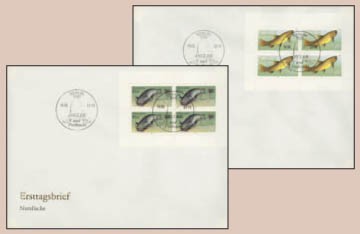 DDR FDC Klbg. MiNr. 3096/97 Süßwasserfische