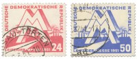 DDR MiNr. 282/83 o LFM 1951