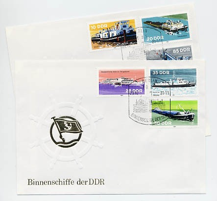 DDR FDC MiNr. 2651/56 Binnenschiffe