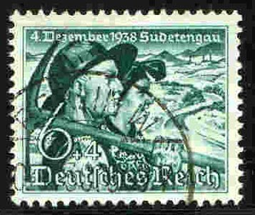 Dt. Reich MiNr. 684x o Abstimmung im Sudetenland 1938