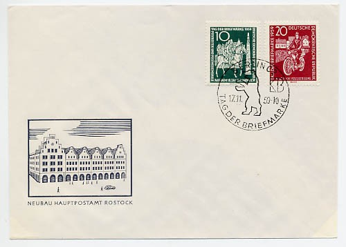 DDR FDC MiNr. 735/36 Tag d. Briefmarke