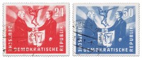 DDR MiNr. 284/85 o Deutsch-polnische Freundschaft