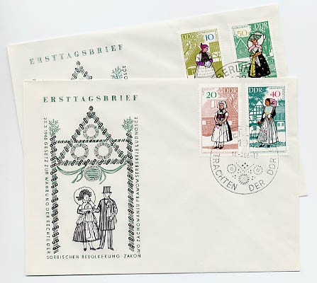 DDR FDC MiNr. 1353/56 Volkstrachten