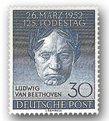 Berlin MiNr. 87 ** 125.Todestag L.van Beethoven