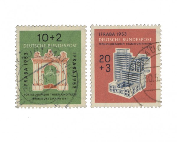 BRD MiNr. 171/72 o Internationale Briefmarkenausstellung" IFRABA"