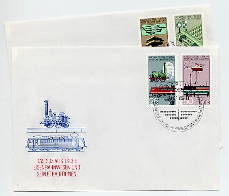 DDR FDC MiNr. 2968/71 Eisenbahn