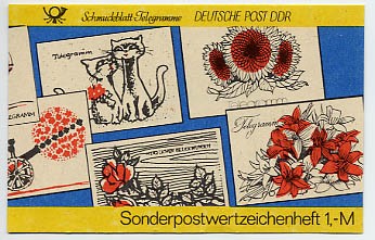 DDR SMHD 19 ** Schmuckblatt + Telegramm