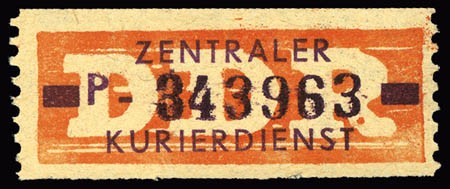 DDR Dienstmarken B MiNr. 22 ** 10 Pf. - 1 Wertbalken