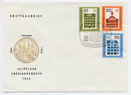 DDR FDC MiNr. 873/75 LFM 1962