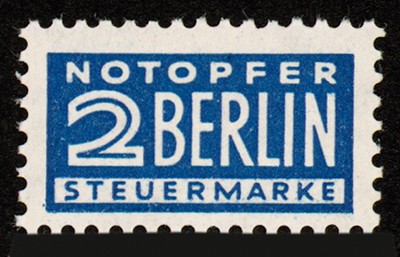 Bizone ZZ MiNr. 8Y (geprüft) und 8Z -2 Marken Notopfer Berlin **