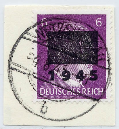 Dt. Lokalausgabe - Netzschkau-Reichenbach MiNr. 5 b IIb o (DR 785 b - Aufdr. Typ IIb)