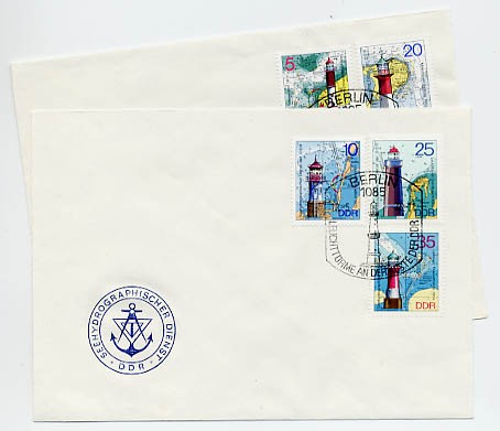 DDR FDC MiNr. 2045/49 Leuchttürme II