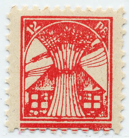 SBZ M./V. MiNr. 18 Ib ** - 12Pf. rosa, Platte 1