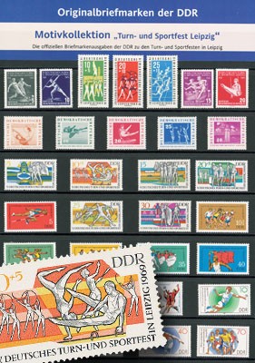 DDR- Motivkollektion "Turn- und Sportfest Leipzig" **