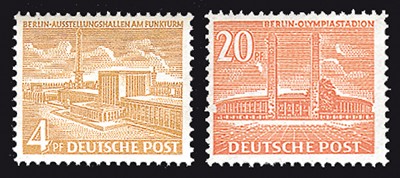 Berlin MiNr. 112/13 ** Freimarken Berliner Bauten II