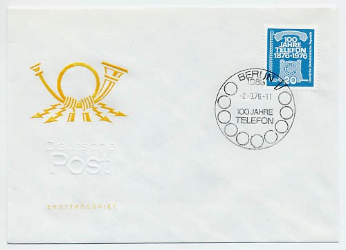 DDR FDC MiNr. 2118 100 J. Telefon