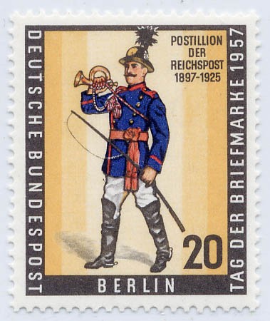 Berlin MiNr. 176 ** Tag der Briefmarke 1957