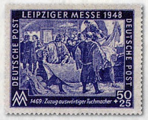 SBZ Allg.A. MiNr. 198/99 ** Leipziger Herbstmesse 1948