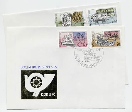 DDR FDC MiNr. 3354/57 500 Jahre Postwesen