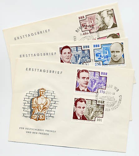 DDR FDC MiNr. 1014/19 Antifaschisten