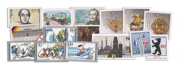 Die letzten 100 Sondermarken von West-Berlin MiNr. 744 - 879 **