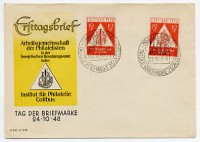 SBZ Allg.A. FDC MiNr. 228 ** Tag der Briefmarke