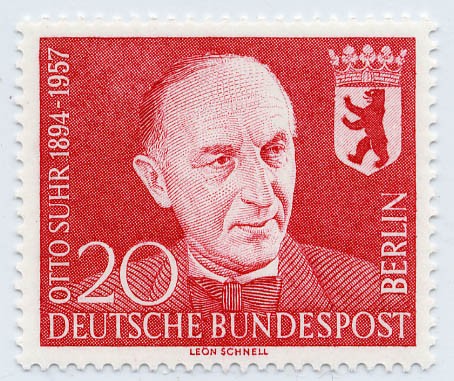 Berlin MiNr. 181 ** 1.Todestag von Prof. Otto Suhr