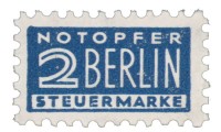 Bizone ZZ MiNr. 2 AV ** Notopfer Berlin