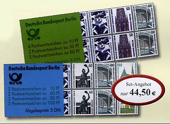 Berlin Die letzen Markenheftchen Berlins MH Nr. 14 und 15