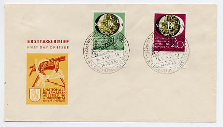 BRD FDC-BRD MiNr.141/42 Nationale Briefmarkenausstellung - NBA
