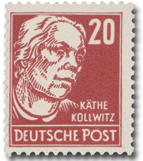 DDR MiNr. 333 vb XII ** 20Pf Persönlichkeiten K. Kollwitz