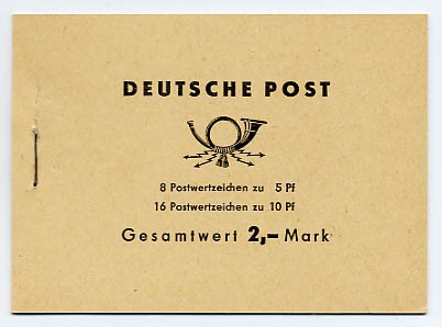 DDR MH 4c1c ** Freimarken: Ulbricht