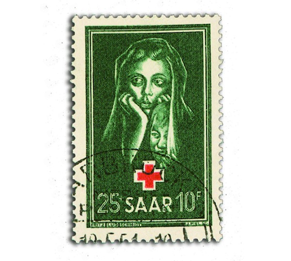 Saarland MiNr. 304 o Rotes Kreuz 1951