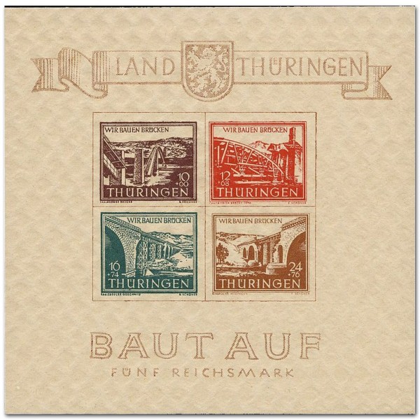 SBZ Thür. Bl. 4 ** Wiederaufbau zerstörter Brücken