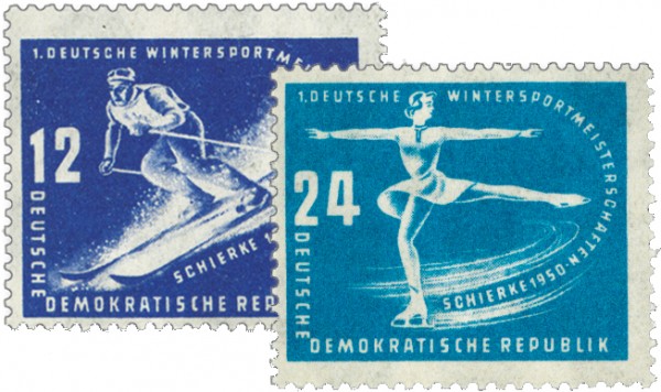 DDR MiNr. 246/47 ** Wintersportmeisterschaften Schierke