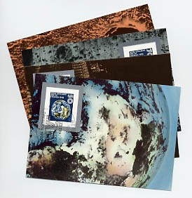 DDR AMK 3360/63 o Astronautische Föderation (1990) 4 Karten