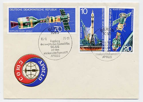 DDR FDC MiNr. 2083/85 Apollo-Sojus