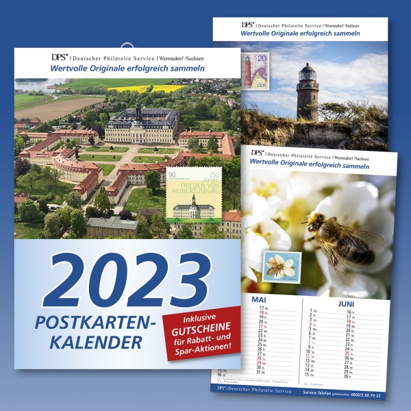 DPS Postkarten-Kalender 2022 mit Gutschein- und Rabattaktionen