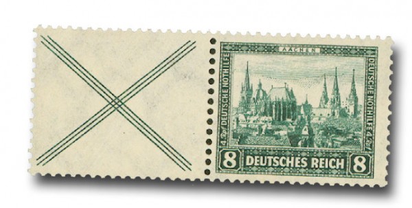 Dt. Reich Nothilfe 1930: Bauwerke Zdr. ** 1 Zusammendruck W37