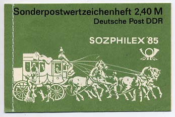 DDR MH 8 ** Sozphilex 1985