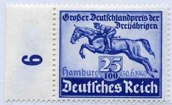 Dt. Reich MiNr. 746 ** Deutschland-Preis der Dreijährigen 1940