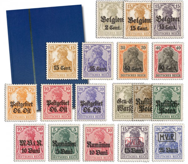 Dt. Besetzung 1914/18 Grundstocksammlung ** im Einsteckbuch